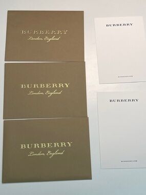 Burberry brown logo Envelope Gift Receipt Holder folding card